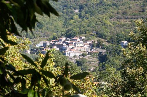 Labastide seen from across the valley