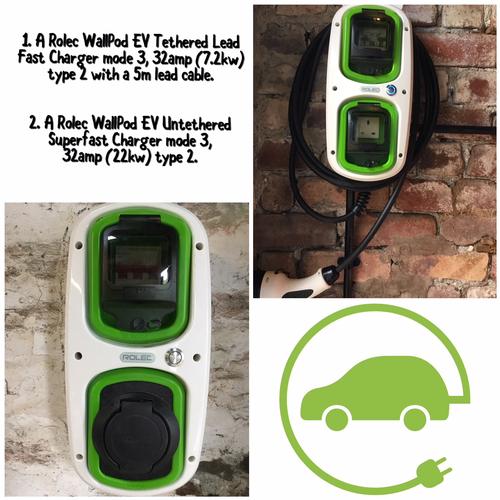 EV charging point for electric cars