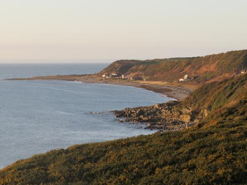 The view down the coast