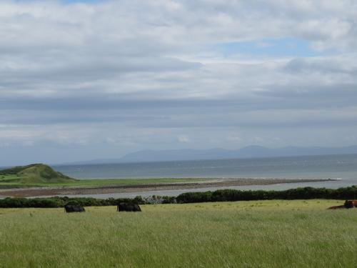 View towards St Medans (Isle of Man in distance)